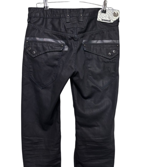 7 Diamonds Men’s Black Odyssey Straight Leg Jeans Classic Fit size 31x30 - Picture 4 of 12